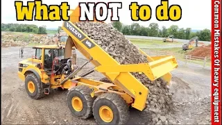 What NOT to do with Heavy equipment.  Warning signs & mistakes in a 60 ton rock truck #1