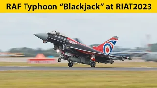 RAF Eurofighter Typhoon Blackjack at RIAT 2023 in 4K