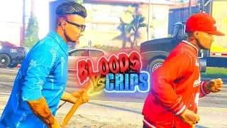 GTA 5 BLOODS vs CRIPS GANG WAR #4