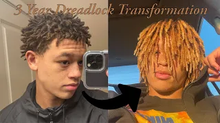 3 Year Dreadlock Journey!! (only using a sponge)