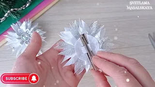 DIY 🎀 Посмотрите какие новогодние бантики. Готовимся к праздникам 🎀Getting ready for the New Year