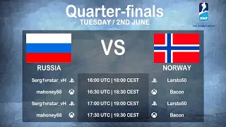 #IIHFEsports Fan Championship Quarter-finals: Russia vs Norway | #IIHFWorlds 2020