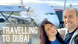 DUBAI TRAVEL VLOG | EMIRATES ECONOMY CLASS | LONDON TO DUBAI | HILTON DUBAI JUMEIRAH