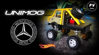 Working Suspension Mercedes CRAWLER Unimog | Custom OFF ROAD Hot Wheels