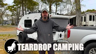 TEARDROP CAMPING ADVENTURE. Teardrop camper. TEARDROP TRAILER #adventure #camping #dog #travel #food