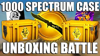 1000 SPECTRUM CASE UNBOXING BATTLE (Butterfly Knife Unboxing) | TDM_Heyzeus