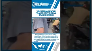 Video Penangkapan Pelajar Konvoi Bawa Sajam Di Medan saat Konvoi Mencari Lawan