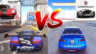 Racing Master Vs Asphalt 9: Legends Ultragraphics Comparison - Android/IOS