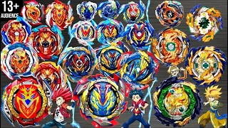 (13+) TRIPLE EVOLUTION BATTLE: ALL ACHILLES vs ALL VALKYRIE vs ALL FAFNIR-Beyblade Burst BU Ultimate