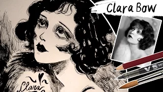 Drawing Clara Bow 1930 || Sakka