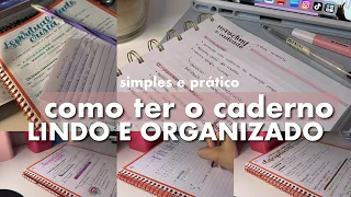 COMO TER O CADERNO ORGANIZADO simples e fácil + ideias de títulos