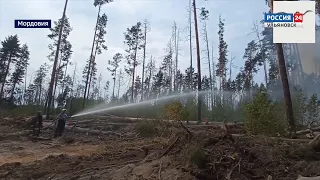 Ульяновские пожарные вернулись из мордовских лесов