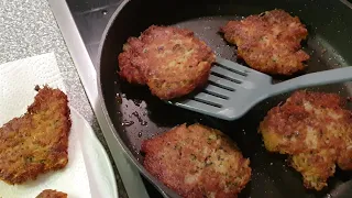 Kartoffelpuffer ohne Mehl und Eier, nur 2 Zutaten, leckere Reibekuchen - das ist so lecker!