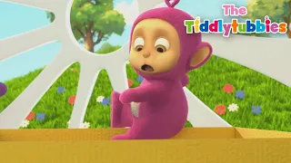 Teletubbies | Ping FALLS in the Cardboard Fort! | Official Tiddlytubbies Season 4 Compilation