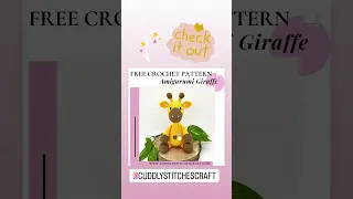 Free crochet giraffe pattern, crochet giraffe tutorial, how to crochet giraffe Amigurumi tutorial