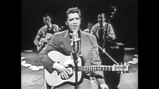 Elvis performing "HEARTBREAK HOTEL" on Stage Show - March 17, 1956