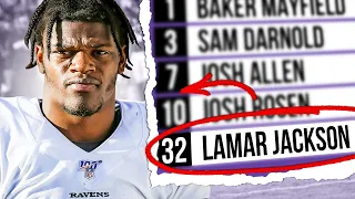 Who Were The 4 Quarterbacks DRAFTED BEFORE Lamar Jackson?