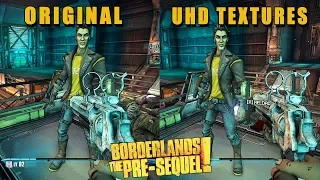 Borderlands: The Pre-Sequel - Original vs UHD Textures Сравнение (в 4K)