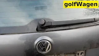 VW Golf 5 rear wiper arm removal / cameraman Wilhelm von Thurzo