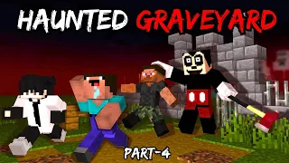 MINECRAFT HORROR GRAVEYARD 🏠 ! PART-4 Horror video in hindi