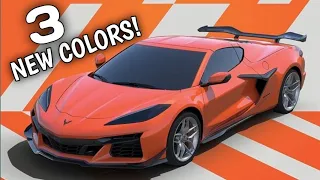 2025 Corvette gets 3 NEW colors!