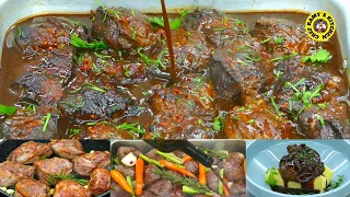 How to Prepare In Restaurant Style Slow Cooked Beef Cheeks in Red Wine Sauce Chef Ramy´s Kitchen