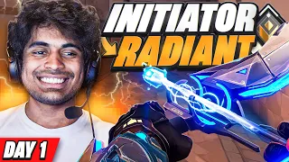 UNRANKED To RADIANT Initiator Only  Begins