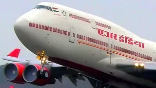 AIR INDIA ONE Boeing 747 Takeoff at Melbourne Airport with President Ram Nath Kovind ONBOARD!