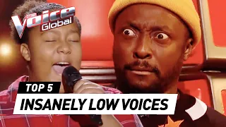 Most UNEXPECTED LOW & DEEP VOICES in The Voice Kids