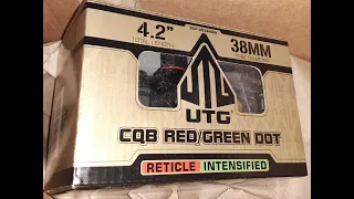 Zeroing the New  UTG CQB Red Dot