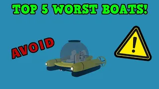 Top 5 worst boats - SharkBite (Roblox)!