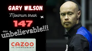 Gary Wilson maximum 147 break at UK Championship 2021