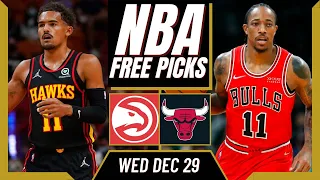 Free NBA Picks Today | HAWKS vs BULLS Predictions (12/29/21) NBA Best Bets & NBA Player Props