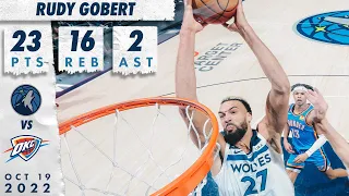 Rudy Gobert Drops 23 Points & 16 Rebounds In Timberwolves Debut | October 19, 2022