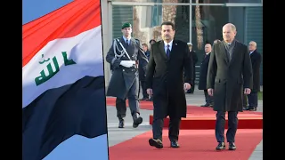 Military honours for the Prime Minister of Iraq
