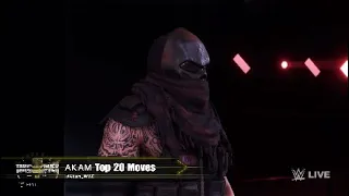 Top 20 Moves of Akam - Authors of Pain - WWE 2K20