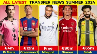 ALL CONFIRMED TRANSFERS AND RUMOURS SUMMER 2024 Ft Kylian Mbappé, Mohamed Salah