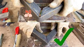 not many know the trick of cutting angle iron for 90 degree joints with precise results