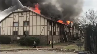 Viewer footage of Camelot Condominium fire in College Park