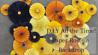 D.I.Y All the Time! Paper Rosette Backdrop