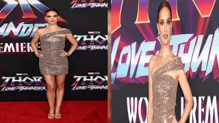 Natalie Portman Rocks Sparkly Mini Dress As She Joins Chris Hemsworth At ‘Thor’ Premiere