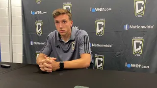 Columbus Crew's Malte Amundsen after scoring in a Hell Is Real Derby loss