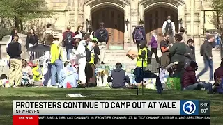 Protesters continue to camp out at Yale