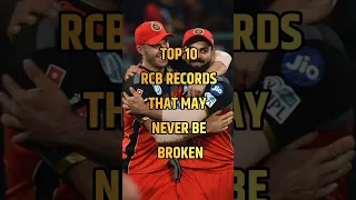 TOP 10 RCB records that may never be broken #rcb #viratkohli #ipl