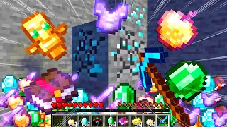 【マイクラ】鉱石から最強レアアイテムが出る世界でハードコアサバイバルしたら楽しすぎた【マインクラフト 】【まいくら】