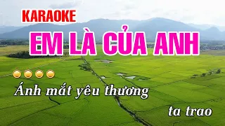 KARAOKE | Em Là Của Anh - Hồ Việt Trung | Beat Chuẩn