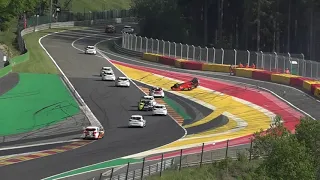 Heavy crash Renault Clio Cup Europe at Spa Francorchamps May 28th.