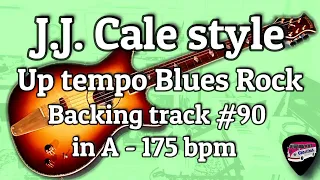 J.J. Cale Up Tempo Blues Rock Backing track # 90 in A - 175 bpm