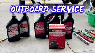 MERCURY OUTBOARD 150 ANNUAL SERVICE | HOW TO