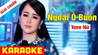 KARAOKE Ngoại Ô Buồn Tone Nữ - Beat Chuẩn Ý Linh | Võ Hoàng Karaoke